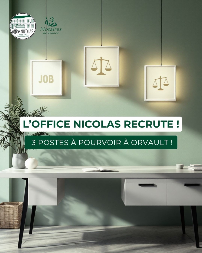 L’Office Nicolas recrute !